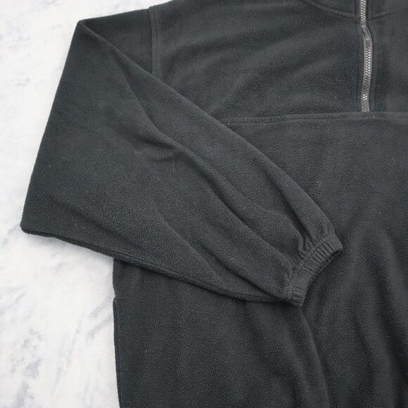 Sierra Pacific Sweatshirt Mens XL Black Long Sleeve 1 4 Zip Fleece Mock Neck - Picture 12 of 16